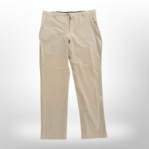 TREKKA Mens Khaki Straight Stretch Nylon Spandex Adventure Pants  Size 34x30
